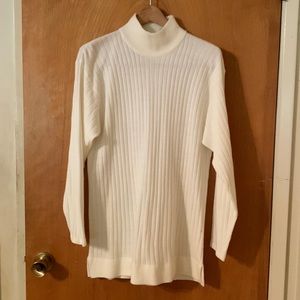 Vintage white high neck sweater